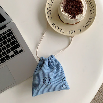 Jauki ziedu velveta maza monētu maciņa aukliņu soma Rokassomas Sievietēm Rotaslietas Lūpu krāsa Kosmētika Bagāžas virve uzglabāšanas maisiņš, auklas soma