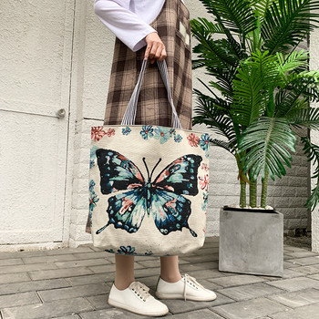 Καλοκαιρινή γυναικεία τσάντα με εκτύπωση γκράφιτι σε καμβά από καμβά τσάντα ώμου μεγάλης χωρητικότητας Μόδα Πτυσσόμενη γυναικεία casual tote τσάντα