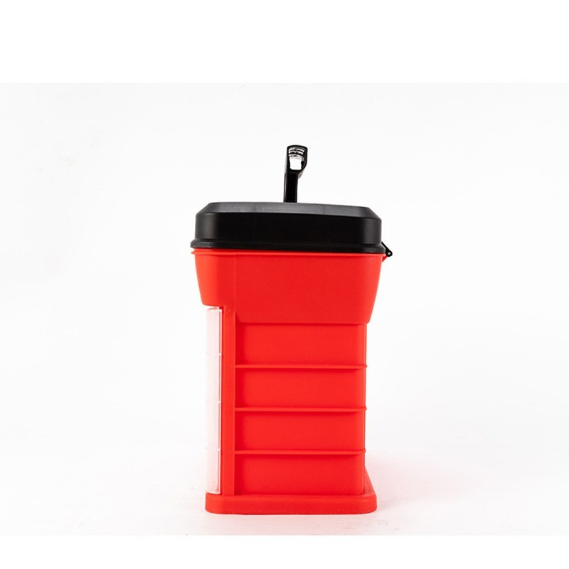 4 slāņu plastmasas kaste liela makšķerēšanas kastes skrūvju detaļu uzglabāšanas instrumentu kaste, glabāšana makšķerēšanas mānekļu kaste, piederumu kārba