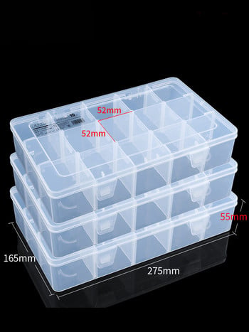LUXIANZI Водоустойчива пластмасова кутия за инструменти за съхранение Преносима прозрачна метална част Хардуерни инструменти Отвертка Органайзер Кутия за инструменти Калъф