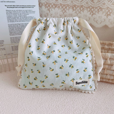 INS džepna organizatorska torba s cvjetnim pamučnim svežnjem u vrtnom stilu Kućni organizator Vreća za prašinu Putna klasifikacija Prijenosna organizatorska torba