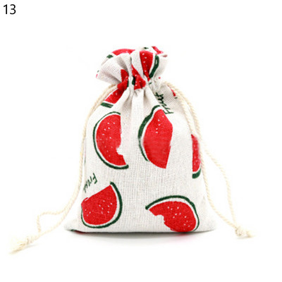 Kokvilnas līnija Savelkamās aukliņas maisiņi Uzglabāšanas soma Konfekšu labvēlības turētājs Rotaslietas Ballītes Dāvanas Soma Organizators Aplauzums Kosmētika Monētas Atslēgas Somas