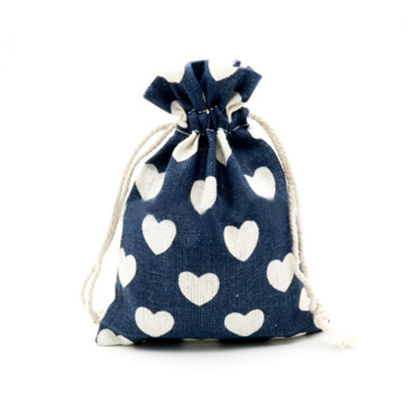 Kokvilnas līnija Savelkamās aukliņas maisiņi Uzglabāšanas soma Konfekšu labvēlības turētājs Rotaslietas Ballītes Dāvanas Soma Organizators Aplauzums Kosmētika Monētas Atslēgas Somas