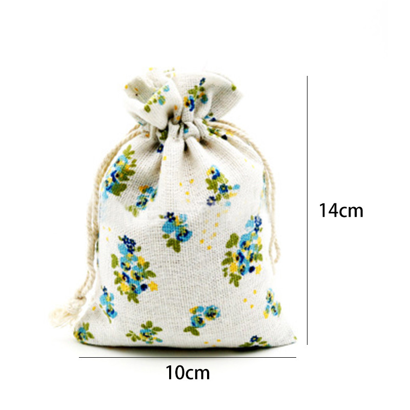 Kokvilnas līnija Savelkamās aukliņas maisiņi Uzglabāšanas soma Konfekšu labvēlības turētājs Rotaslietas Ballītes Dāvanas Soma Organizators Aplauzums Kosmētika Monētas Atslēgas Somas