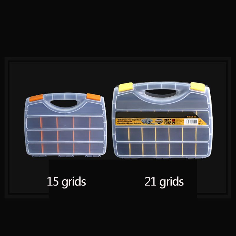 15/21 Grids Portatīvo detaļu kaste Metāla skrūvju uzglabāšanas kaste Aparatūras daļas Skrūvgriežu remonts Transportlīdzekļa rokas rīks ящик для инструментов