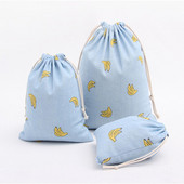 1 gab Savelkamās aukliņas Kokvilnas lina auduma putekļu auduma maisiņš Dabīgs audekls Hesijas džutas maisiņi Dāvanu konfekšu maisiņi Kāzu dāvanu maisiņi