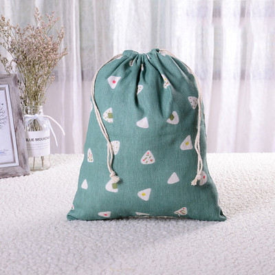 Modna pamučna torba za kupnju s uzicom za višekratnu upotrebu Eko sklopiva torbica za donje rublje za višekratnu upotrebu Torbica za kućno pohranjivanje