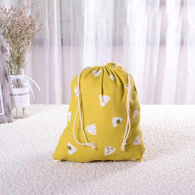 Modna pamučna torba za kupnju s uzicom za višekratnu upotrebu Eko sklopiva torbica za donje rublje za višekratnu upotrebu Torbica za kućno pohranjivanje