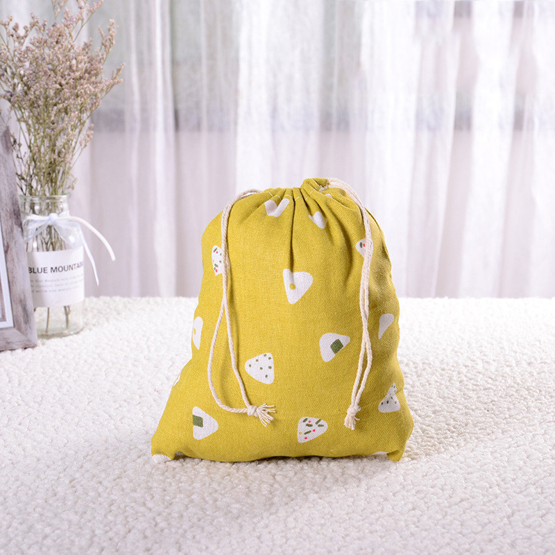 Modna pamučna torba za kupnju s uzicom za višekratnu upotrebu Eko sklopiva torbica za donje rublje za višekratnu upotrebu Torbica za kućno pohranjivanje