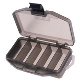 2/3 gab. 5 režģu makšķerēšanas piederumu kaste Caurspīdīga pelēka plastmasas ēsmas kaste Daudzfunkcionāla lodīšu āķa organizatora kastīte makšķerēšanas piederumi