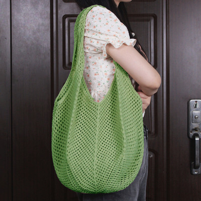 Madingi nėrimo krepšiai moterims Vasaros paplūdimio krepšys Raffia Estetinis krepšys šiaudinė rankinė Bohemian Boho austi megzti pečių krepšiai