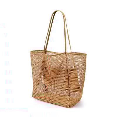 Geantă de plajă cu plasă pentru femei Geantă de mână de umăr Geanta de plajă de înot de capacitate mare Jucării pentru copii Genți de depozitare Organizator de machiaj Geantă de călătorie