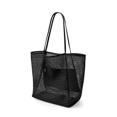 Geantă de plajă cu plasă pentru femei Geantă de mână de umăr Geanta de plajă de înot de capacitate mare Jucării pentru copii Genți de depozitare Organizator de machiaj Geantă de călătorie