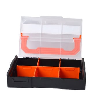 Кутия за инструменти Съхранение на части Поставяне на многорешетъчни винтове Пластмасова малка кутия Комбиниран калъф за съхранение на електронни компоненти Гараж Органайзер