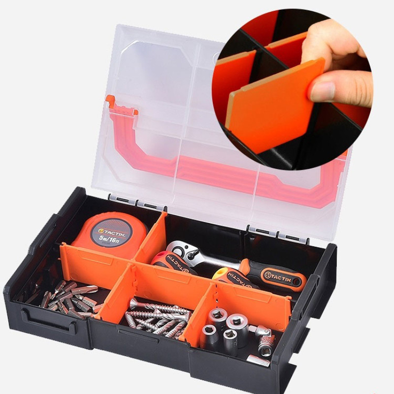 Kutija za alat Skladištenje dijelova Multi-grid Postavljanje vijaka Plastična mala kutija Kombinirana kutija za pohranjivanje elektroničkih komponenti Garažni organizator