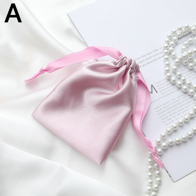 Zīda imitācijas auduma maisiņi rotaslietas iepakojums aukliņas biznesa dāvanas iesaiņojums labvēlīgi maisiņi kāzu ballītes konfekšu uzglabāšanas somas