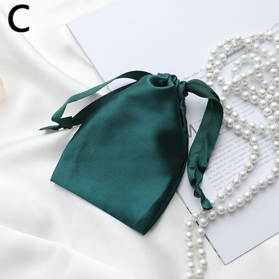 Zīda imitācijas auduma maisiņi rotaslietas iepakojums aukliņas biznesa dāvanas iesaiņojums labvēlīgi maisiņi kāzu ballītes konfekšu uzglabāšanas somas