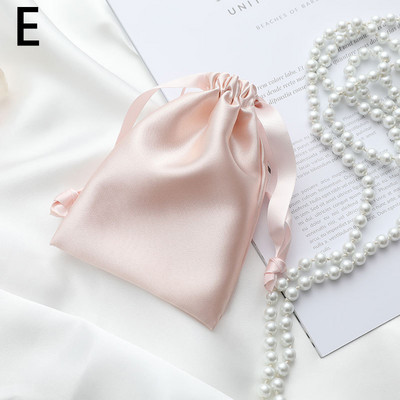 Zīda imitācijas auduma maisiņi rotaslietas iepakojums aukliņas biznesa dāvanas iesaiņojums labvēlīgi maisiņi kāzu ballītes konfekšu uzglabāšanas somas