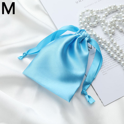 Zīda imitācijas auduma maisiņi rotaslietas iepakojums aukliņas biznesa dāvanas iesaiņojums labvēlīgi maisiņi kāzu ballītes konfekšu uzglabāšanas somas