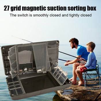 Пластмасова кутия за риболов на шаран Куки с голям капацитет Кутия за органайзер за риболов на шаран Лека, устойчива на сблъсък за уреди за риболов Инструменти