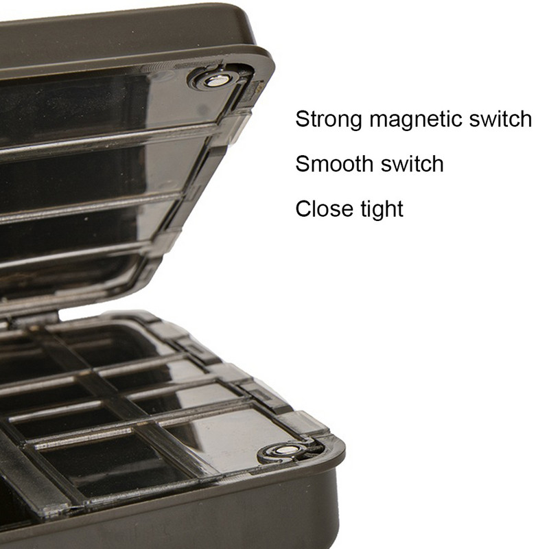 Plastmasas karpu makšķerēšanas kaste lielas ietilpības āķi karpu makšķerēšanas organizatora kaste, viegla, sadursmju izturīga zvejas rīku rīkiem