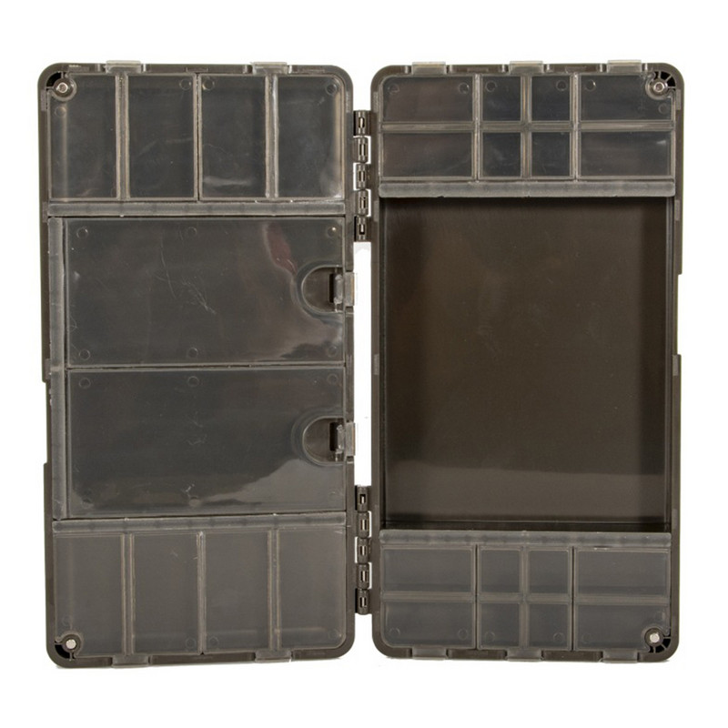 Plastmasas karpu makšķerēšanas kaste lielas ietilpības āķi karpu makšķerēšanas organizatora kaste, viegla, sadursmju izturīga zvejas rīku rīkiem