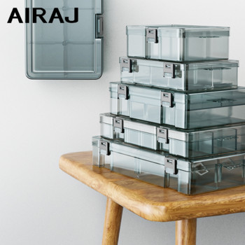 AIRAJ Многофункционална кутия за части, пластмасова кутия за инструменти, домакинска кутия за винтове, кутия за съхранение на електронни части, хардуер