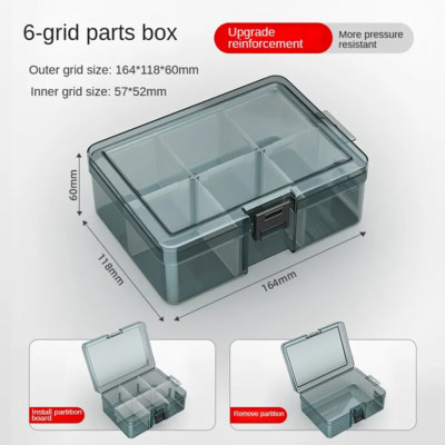 AIRAJ Daudzfunkcionālo detaļu kaste, plastmasas instrumentu kaste, sadzīves skrūvju kaste, elektronisko detaļu uzglabāšanas kaste, aparatūra