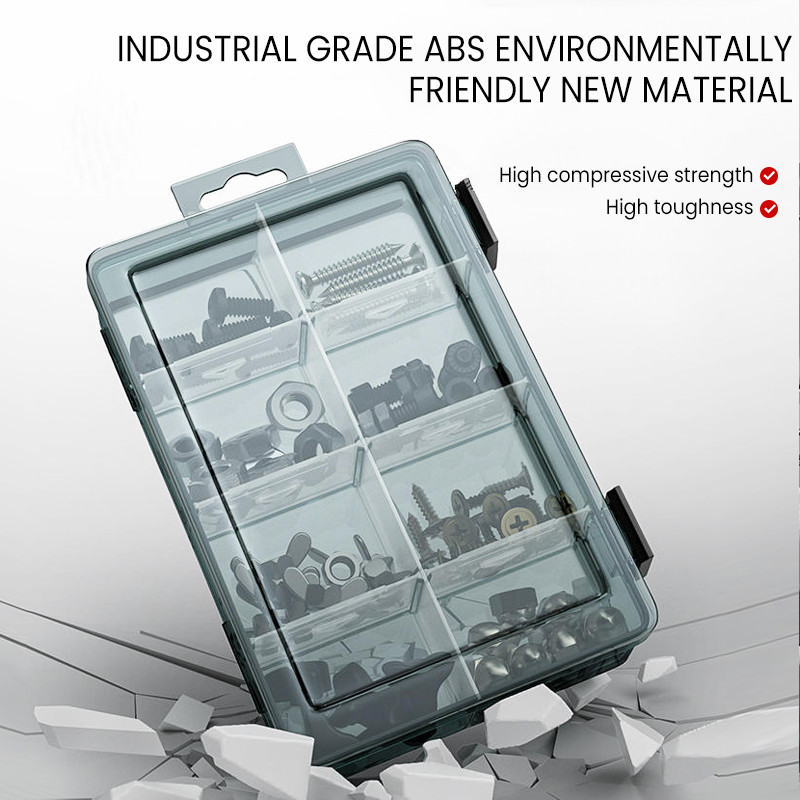 AIRAJ Daudzfunkcionālo detaļu kaste, plastmasas instrumentu kaste, sadzīves skrūvju kaste, elektronisko detaļu uzglabāšanas kaste, aparatūra