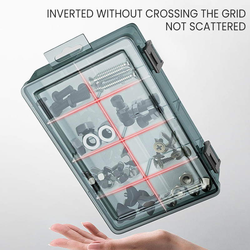 AIRAJ Daudzfunkcionālo detaļu kaste, plastmasas instrumentu kaste, sadzīves skrūvju kaste, elektronisko detaļu uzglabāšanas kaste, aparatūra