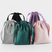 Pungi de depozitare din catifea DINYAO, cu șnur, la atingere moale, pentru machiaj, bijuterii de buzunar, pentru nuntă, pentru cadouri de Crăciun, de Anul Nou.