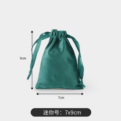 Pungi de depozitare din catifea DINYAO, cu șnur, la atingere moale, pentru machiaj, bijuterii de buzunar, pentru nuntă, pentru cadouri de Crăciun, de Anul Nou.