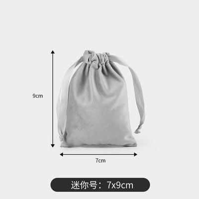 Pungi de depozitare din catifea DINYAO, cu șnur, la atingere moale, pentru machiaj, bijuterii de buzunar, pentru nuntă, pentru cadouri de Crăciun, de Anul Nou.