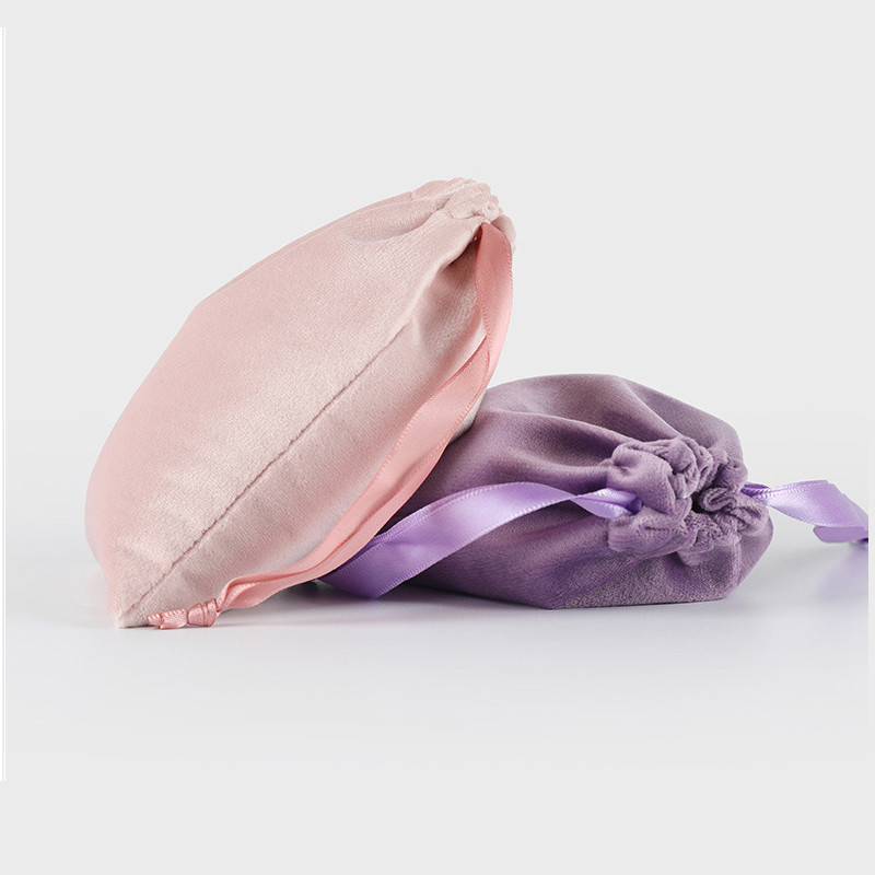 Pungi de depozitare din catifea DINYAO, cu șnur, la atingere moale, pentru machiaj, bijuterii de buzunar, pentru nuntă, pentru cadouri de Crăciun, de Anul Nou.