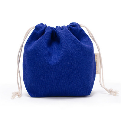 Mala pamučna platnena torbica s uzicom Prijenosni putni ženski kozmetički ruž za usne Mini torbica za pohranu Višekratne kvadratne platnene torbice