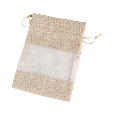 Lina audekls organza soma ar aukliņu kāzu ballītēm Kosmētikas paraugi Goodies Mesh