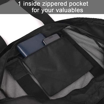 Дамска мрежеста прозрачна чанта с голям капацитет Двупластова запазваща топлината Големи плажни чанти за пикник Чанти през рамо Tote