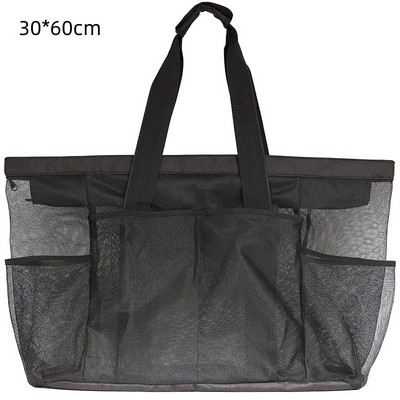 Ženska mrežasta prozirna torba velikog kapaciteta, dvoslojna zaštita od topline, velike torbe za piknik, torbe za plažu, torbe na rame, velika torba