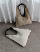 2023. gada jauna sieviešu auduma plecu soma, vienkrāsains smilškrāsas un khaki krāsas Crossbody Bag Bucket rokassomas vīriešiem Pludmales brīvdienu plecu somas