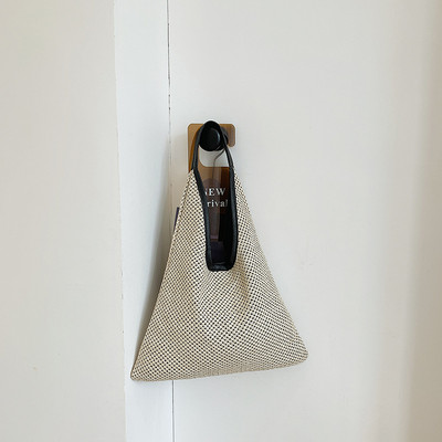 2023. gada jauna sieviešu auduma plecu soma, vienkrāsains smilškrāsas un khaki krāsas Crossbody Bag Bucket rokassomas vīriešiem Pludmales brīvdienu plecu somas