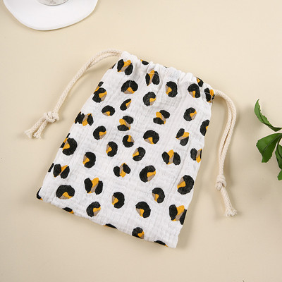 1PC Organizator Kawaii Bear Pamučna torbica s uzicom Ženska torbica za pohranu Slatka torbica za šminku Putne toaletne torbice Putni pribor za pranje