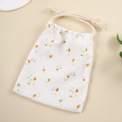 1PC Organizator Kawaii Bear Pamučna torbica s uzicom Ženska torbica za pohranu Slatka torbica za šminku Putne toaletne torbice Putni pribor za pranje