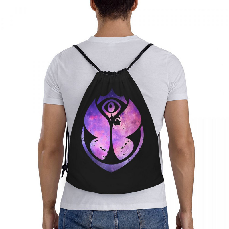 Violetas Tomorrowland aukliņas somas sievietēm vīriešiem pārnēsājamas sporta vingrošanas somas treniņiem uzglabāšanas mugursomas