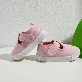 Παπούτσια από καμβά T-Strap για νήπια για μικρά παιδιά κλασικά παπούτσια
