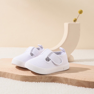 Παπούτσια από καμβά T-Strap για νήπια για μικρά παιδιά κλασικά παπούτσια