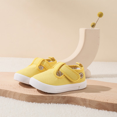 Παπούτσια από καμβά T-Strap για νήπια για μικρά παιδιά κλασικά παπούτσια