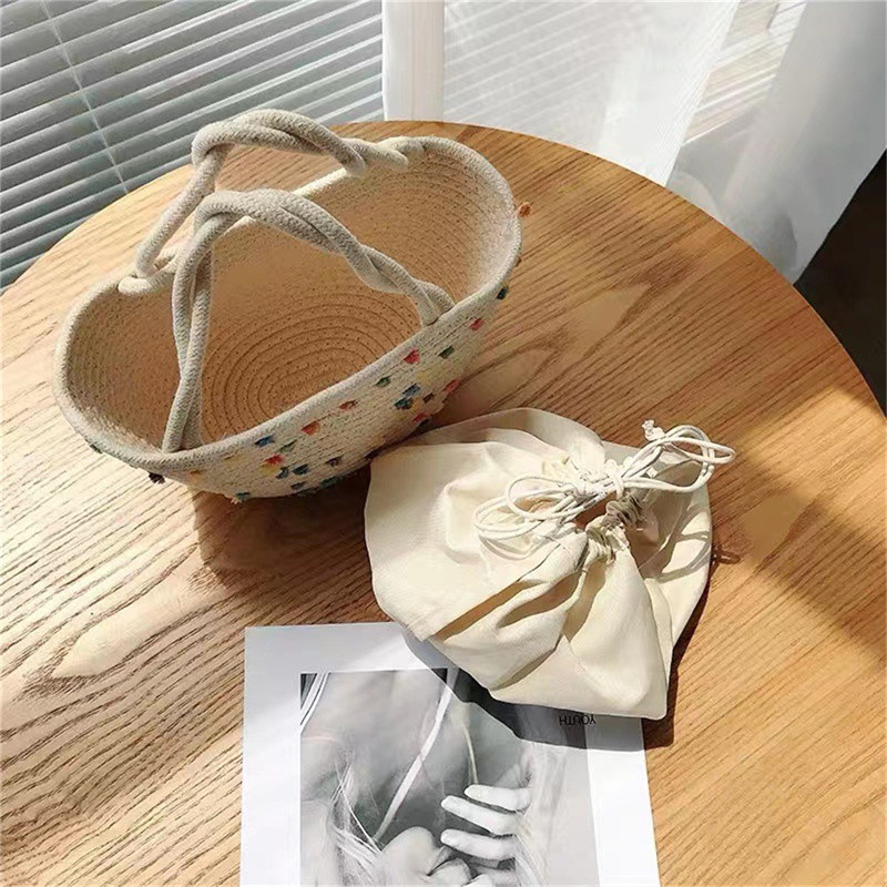 Vasaros paplūdimio šiaudų krepšys Moteriška rankinė Krepšelis Vandens kibiras Krepšys Austas krepšys