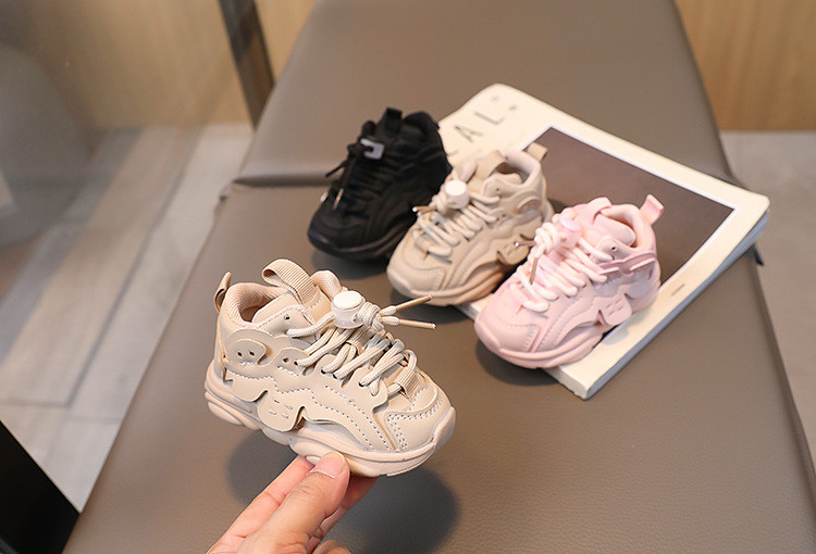 Zīdaiņu apavi zēniem Meitenes Elpojošas Pu Ādas Mazi Bērni Ikdienas kedas Neslīdoši Bērnu Sporta Apavi Tenisa Skriešanas Apavi