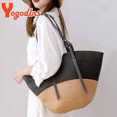 Yogodlns vasaras salmu soma sievietēm lielas ietilpības rotangpalmas roktura somas savienošana krāsaina pludmales soma Ceļojumu auduma plecu soma Bolsa