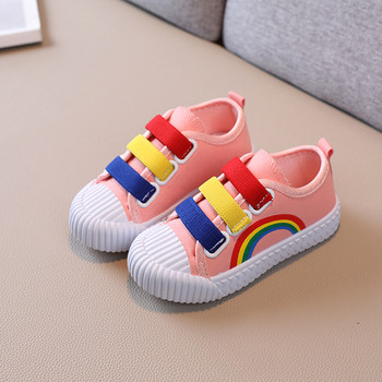 Φθινοπωρινά παπούτσια Casual Παπούτσια Καμβάς Παπούτσια για κορίτσια Rainbow Παπούτσια για Παιδιά Επιτραπέζια παπούτσια για κορίτσια Παπούτσια για αγόρια Απαλή σόλα Παιδικά παπούτσια tênis
